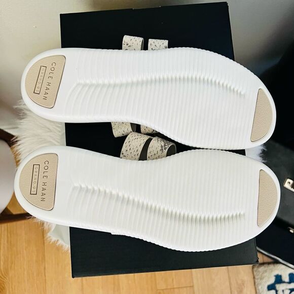 COLE HAAN‎ ZeroGrand Slide Sandal, Ivory/White, Beach Summer Sandal, Size 10 NWT - Picture 10 of 15